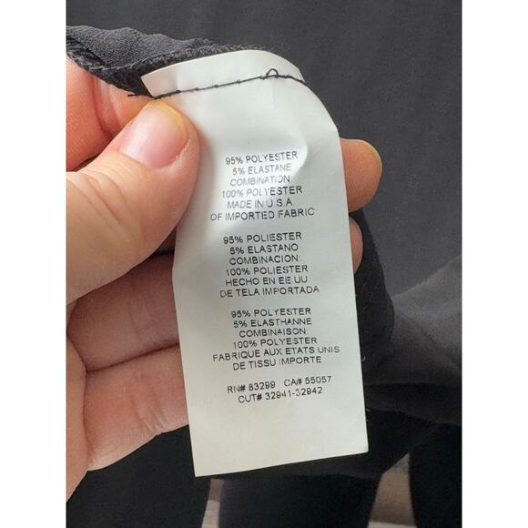 Nicole Miller Plus Size 2X Black Sheer Long Sleeve Formal Shirt NWT - Picture 4 of 7